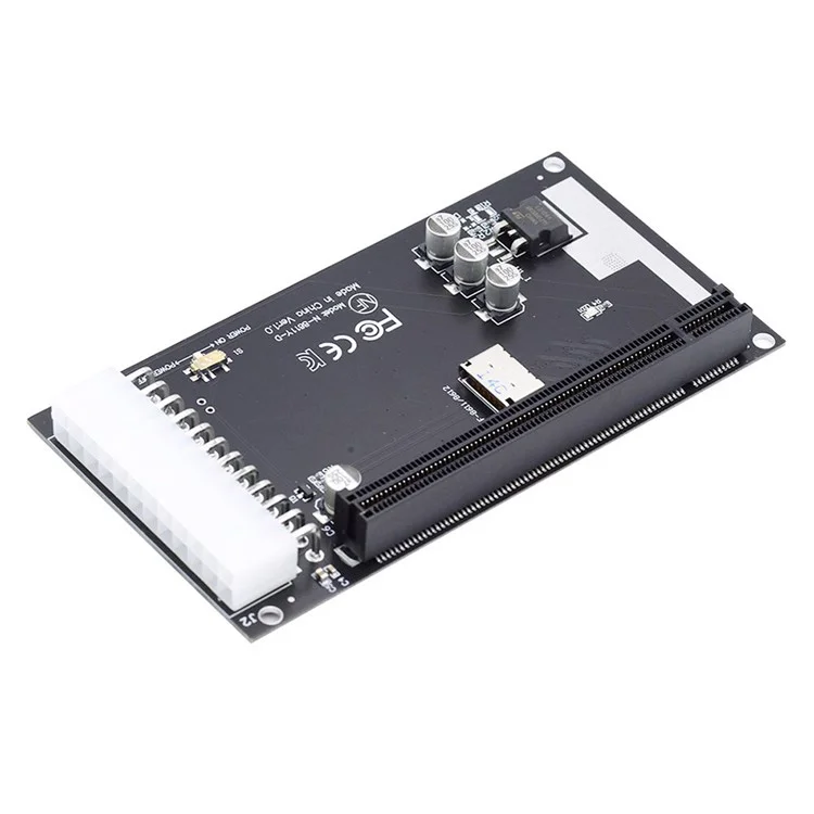SF-059 4x Oculink SFF-8612 SFF-8611 to PCIE PCI-Express 16x Adapter with ATX 24-Pin Power Port for Mainboard Graphics Card