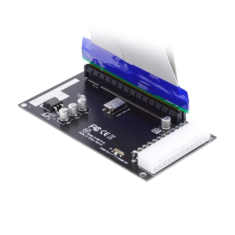 SF-059 4x Oculink SFF-8612 SFF-8611 to PCIE PCI-Express 16x Adapter with ATX 24-Pin Power Port for Mainboard Graphics Card