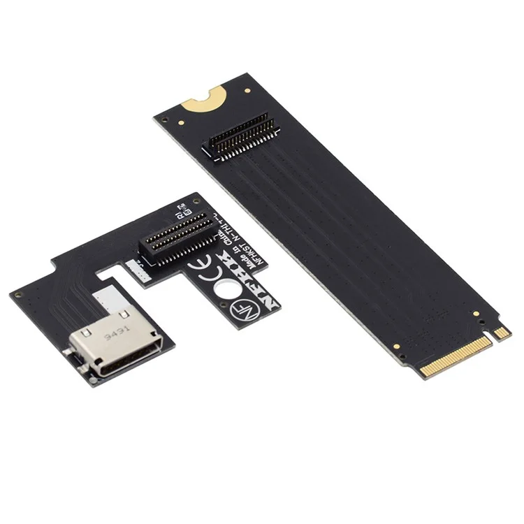 PCI-E 3.0 M.2 M-key zu Oculink SFF-8612 SFF-8611 Host-Adapter für ThinkBook 14+ Laptop Externe Grafikkarte & SSD