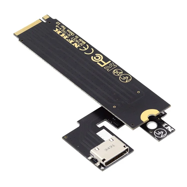 PCI-E 3.0 M.2 M-key zu Oculink SFF-8612 SFF-8611 Host-Adapter für ThinkBook 14+ Laptop Externe Grafikkarte & SSD