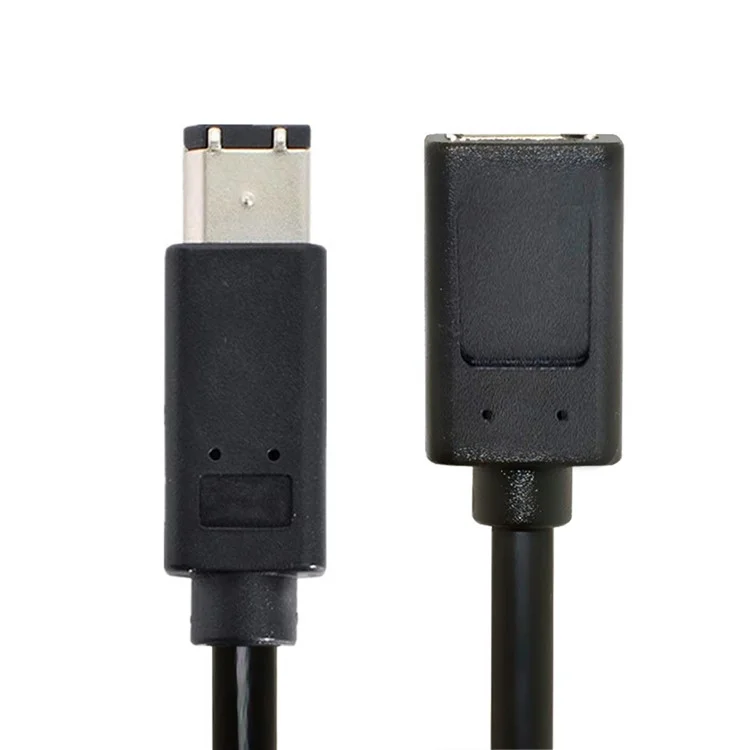 CA-001 20 cm IEEE 1394 6pin Female Bis 1394a 6pin Male Extreidation Data Kabel 400 Bis 400 Firewire - Schwarz