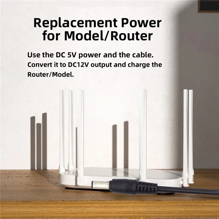 U2-051-5521mm 1m USB 2.0 Typ-a DC5V zu DC12V 5.5x2,1mm 5,5 x 2,5 mm Spannungssteuerungskabel