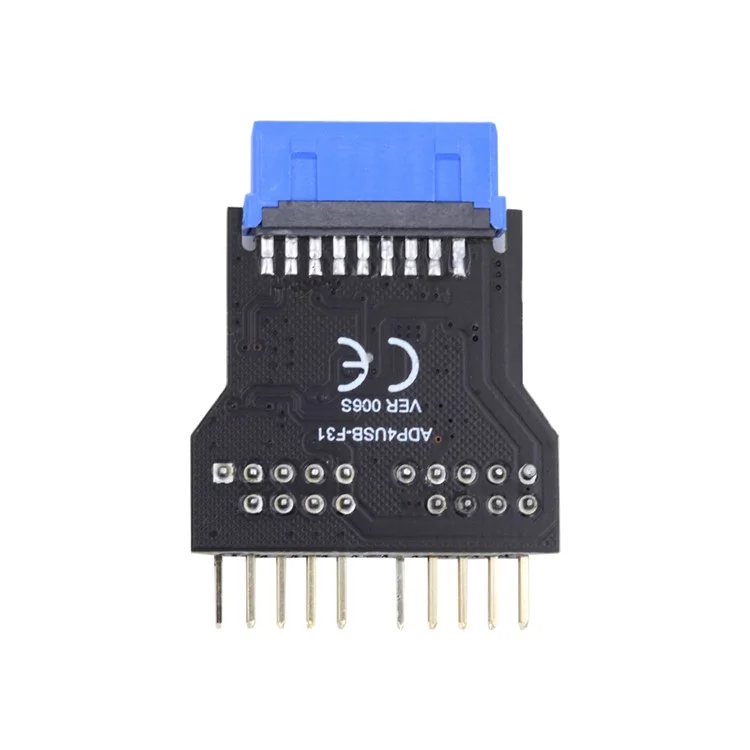 U3-022 Motherboard 19Pin USB 3.0 Header 1 to 2 USB2.0 9Pin Extension HUB Connector Adapter