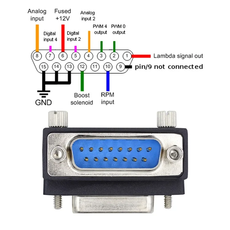 DB-017-DN DSUB D-subminiature 15Pin Male Nut to Female Screw Extension Adapter DB Connector 90 Degree Angled
