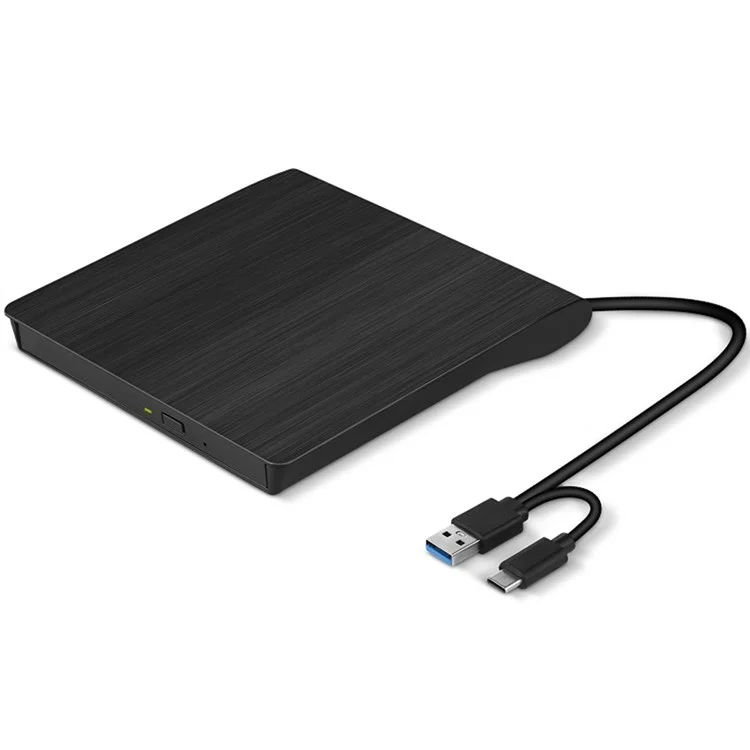 BT638 Laptop External USB CD Driver Type-C Brushed USB Optical Drive DVD Burner Recorder CD Player