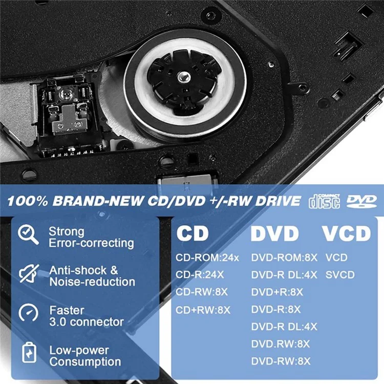 BT638 Laptop CD USB Esterno USB Driver di Tipo c Spazzote USB Drive DVD Registratore DVD CD Lettore CD