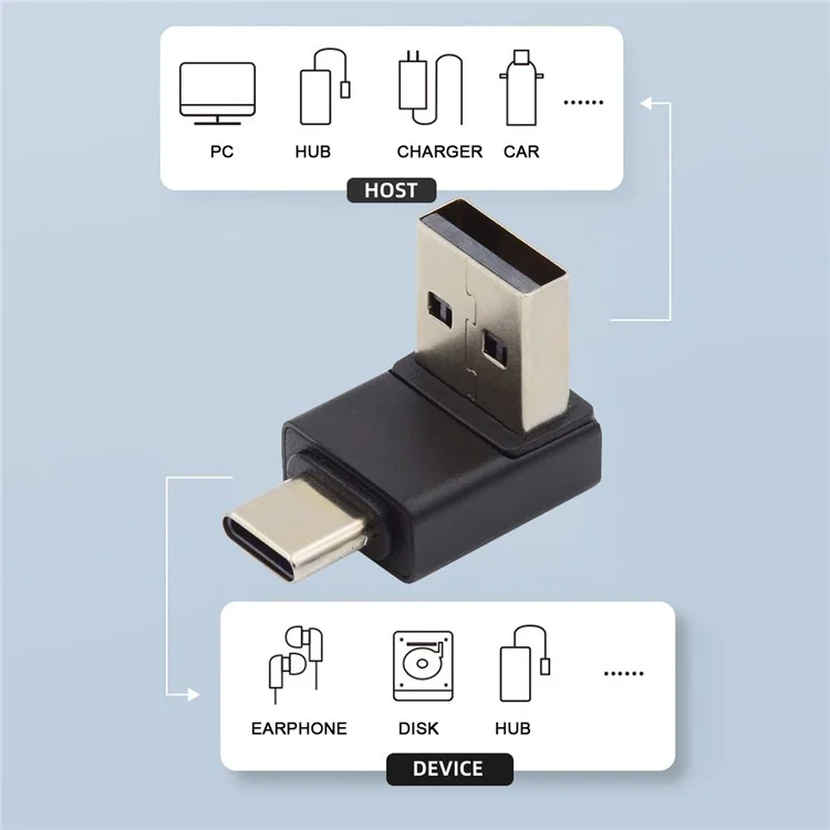UC-070-TC006 USB 3.0 Typ-A männlich auf Typ-C 3.1 männlich Adapter 10Gbps Datensynchronisation Anschluss für Laptop Handy