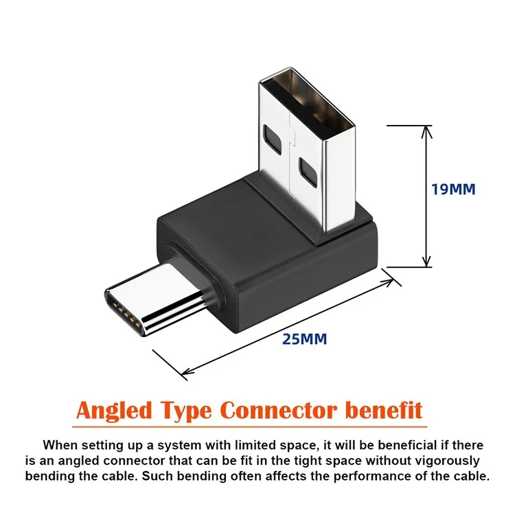 UC-070-TC006 USB 3.0 Typ-A männlich auf Typ-C 3.1 männlich Adapter 10Gbps Datensynchronisation Anschluss für Laptop Handy