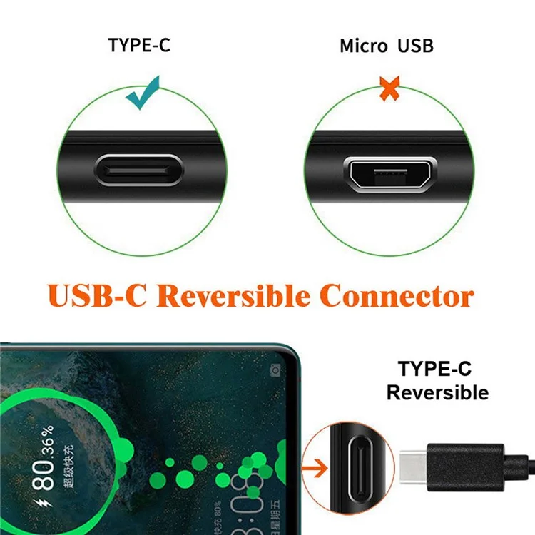 UC-070-TC007 USB 3.0 Type-A Male to USB 3.1 Type-C Male Connector 10Gbps Data Transfer Charge Adapter