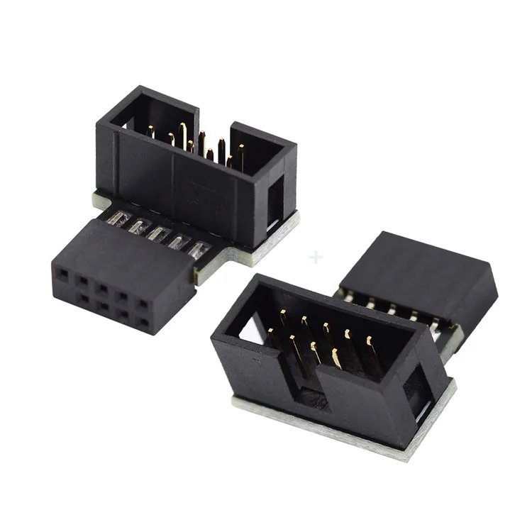 U2-052 1 Set Down & Up Angled USB 2.0 10Pin 9Pin Header Male to Female Extension Adapter Motherboard Connector