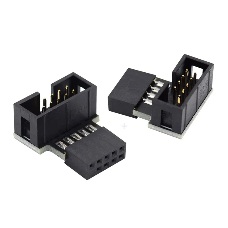 U2-052 1 Set Down & Up Angled USB 2.0 10Pin 9Pin Header Male to Female Extension Adapter Motherboard Connector