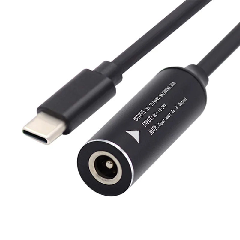 UC-149-3513MM DC Jack 3.5x1.3mm Femmina a Type-C Maschio Cavo di ricarica Cavo di alimentazione per laptop