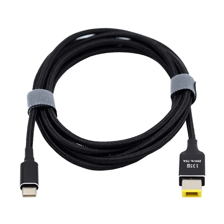 UC-106-DC135W Type-C 135 Вт для прямоугольного DC 11,0 x 4,5 мм кабель питания PD Charge для ноутбуков Lenovo Thinkpad X1 Legion Y7000P DC20V 6,25А