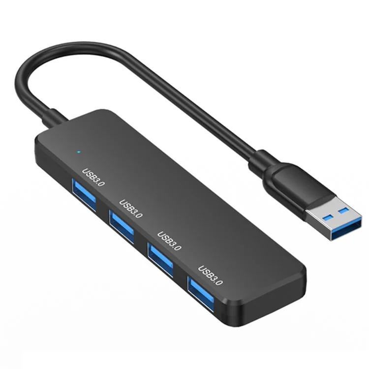 Adaptador USB de 4 puertos S-304 Carga + Transmisión de Datos Hub de Expansión USB 3.0 Estación de Acoplamiento Convertidor