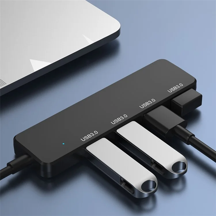 Adaptador USB de 4 puertos S-304 Carga + Transmisión de Datos Hub de Expansión USB 3.0 Estación de Acoplamiento Convertidor