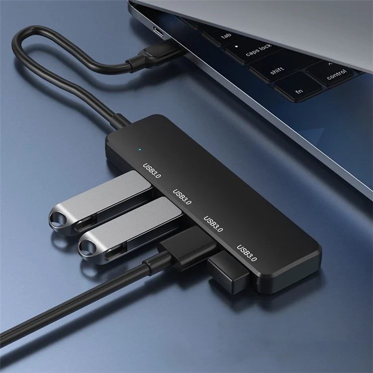 S-304 Type-C a 4xUSB 3.0 Hub Adattatore 5Gbps Trasferimento Dati USB-C Stazione di Espansione Dock Convertitore per MacBook