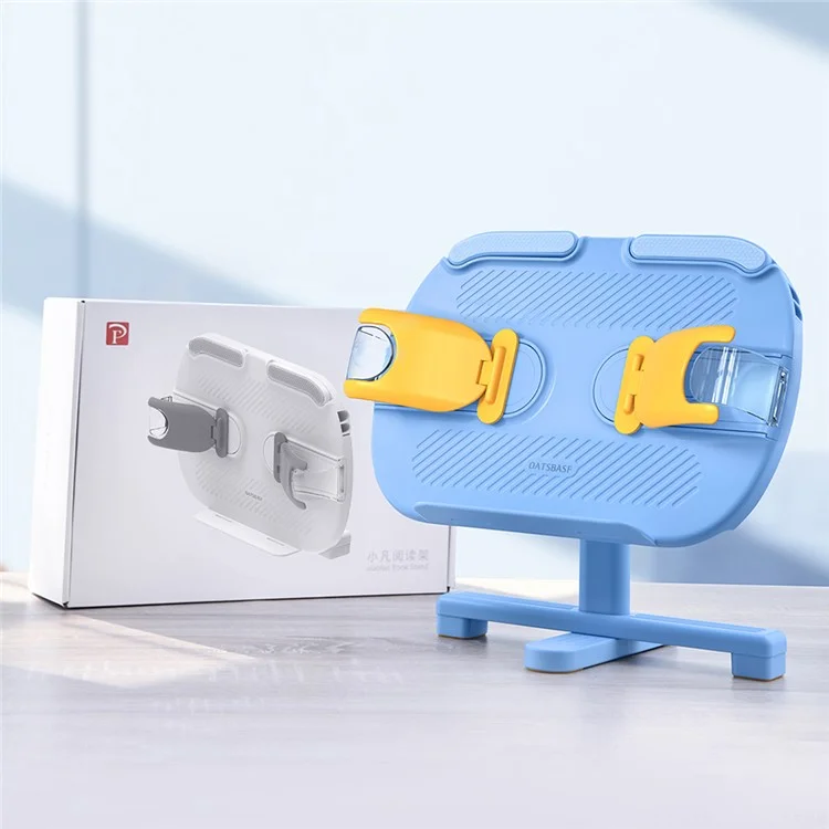 OATSBASF Supporto Creativo per Lettura di Libri per Bambini per Studio, Ufficio, Cellulare, Tablet - Regolabile e di Colore Blu
