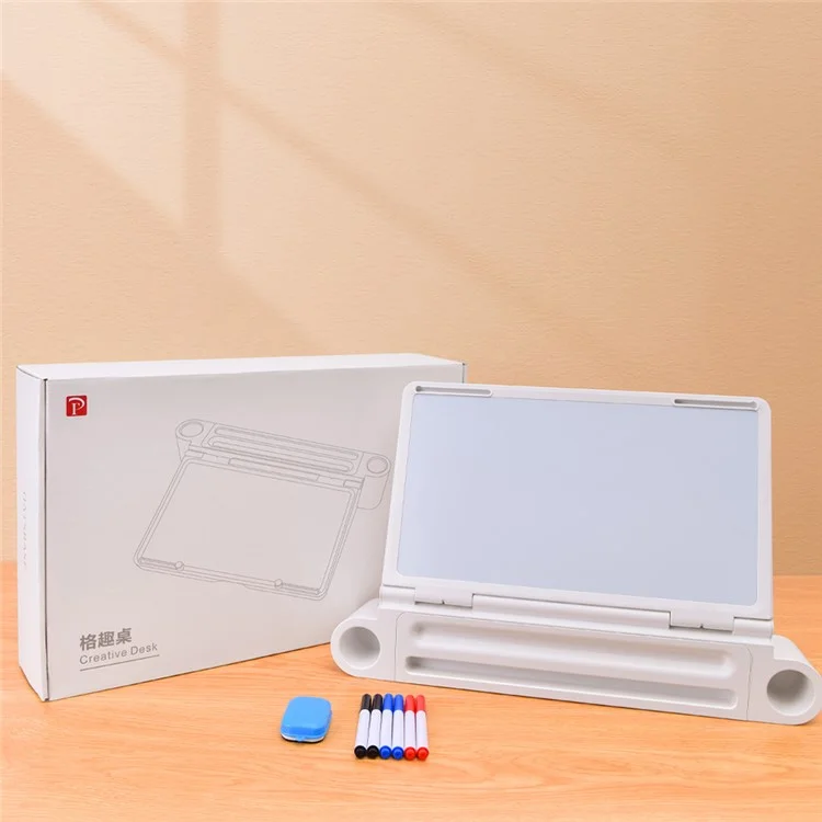 OATSBASF 3 in 1 Storage Writing Reading ABS+Silicone Table Multifunctional Portable Folding Learning Book Stand