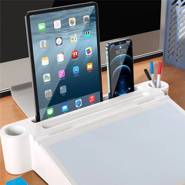 OATSBASF 3 in 1 Storage Writing Reading ABS+Silicone Table Multifunctional Portable Folding Learning Book Stand