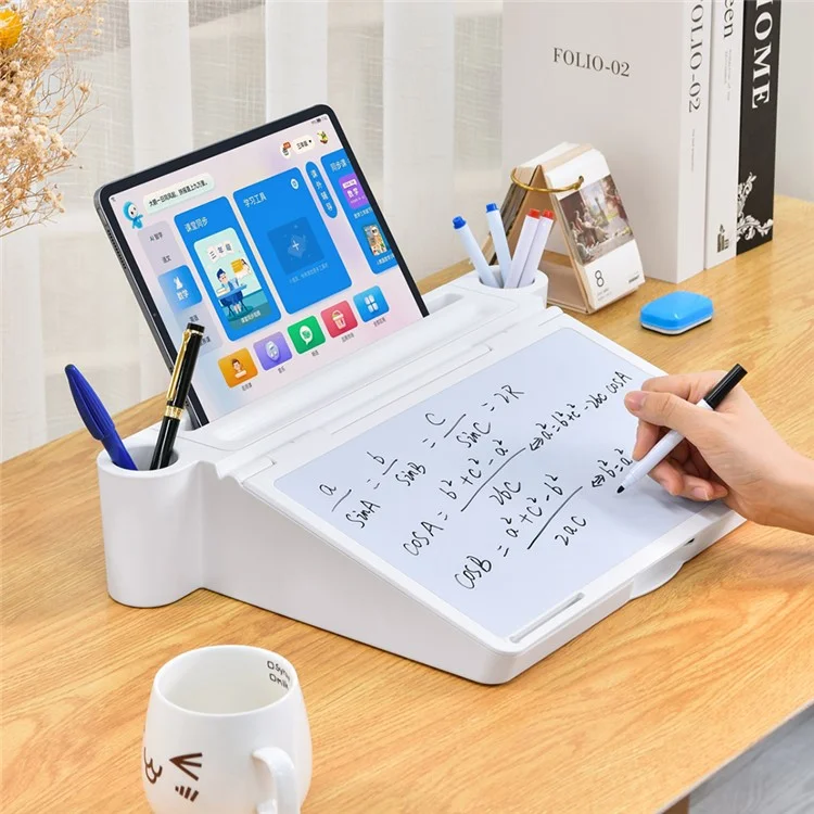 OATSBASF 3 in 1 Storage Writing Reading ABS+Silicone Table Multifunctional Portable Folding Learning Book Stand