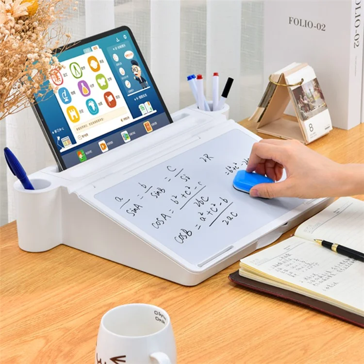 OATSBASF 3 in 1 Storage Writing Reading ABS+Silicone Table Multifunctional Portable Folding Learning Book Stand