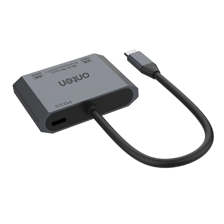 ONTEN M205 3-in-1 Type-C to HD+VGA Adapter Cable with PD Fast Charging USB-C Video Converter - Black