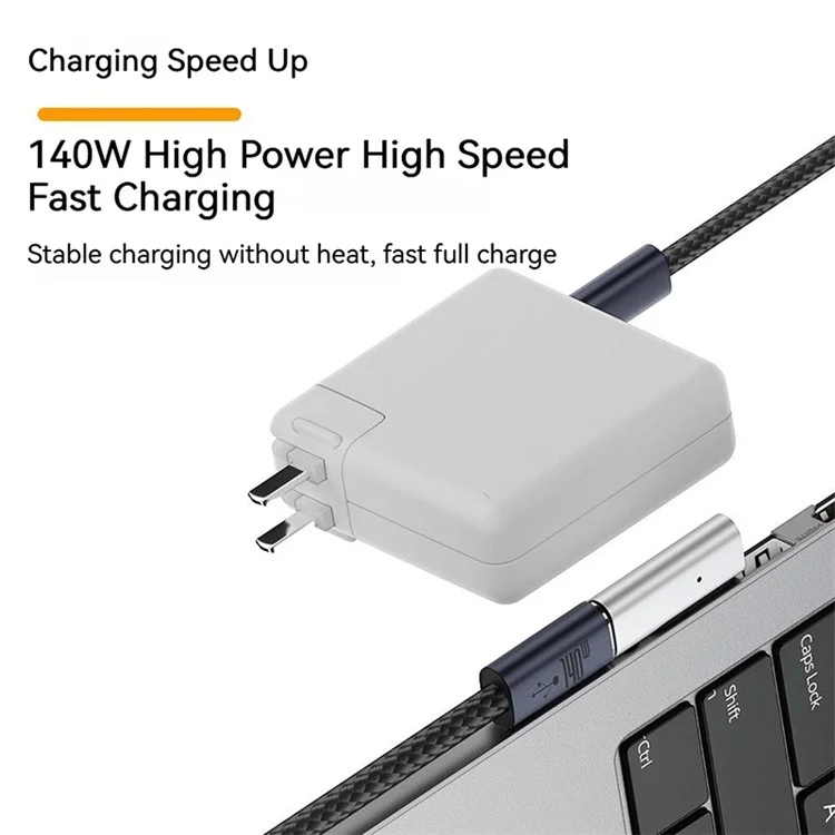 Type-C Female to for Magsafe 3 Magnetic Charging Adapter 140W PD Converter for Macbook Pro - Straight