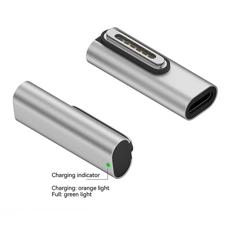 Type-C Female to for Magsafe 3 Magnetic Charging Adapter 140W PD Converter for Macbook Pro - Straight