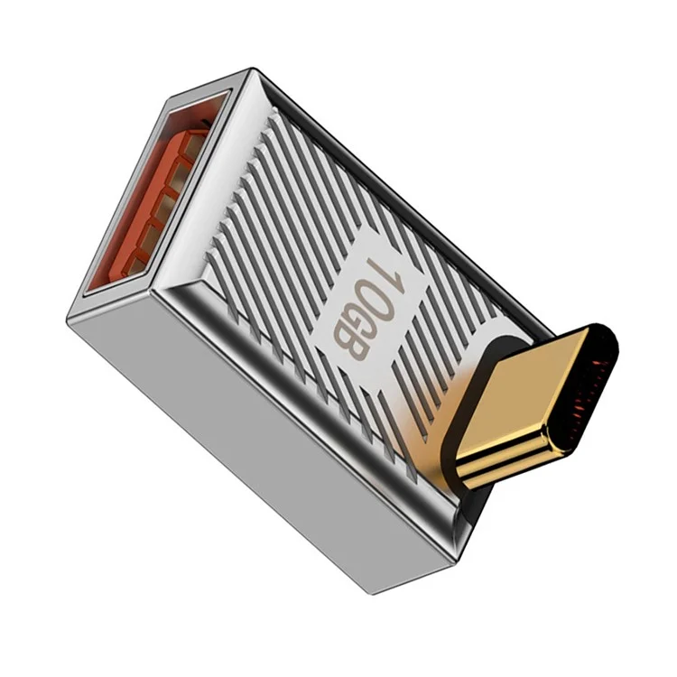 UC-017-UP USB 3.1 Typ-C-Stecker auf USB 3.0 A-Buchse-Konverter 10 Gbps auf/ab Gewinkelt 120 W Leistung OTG-Adapter
