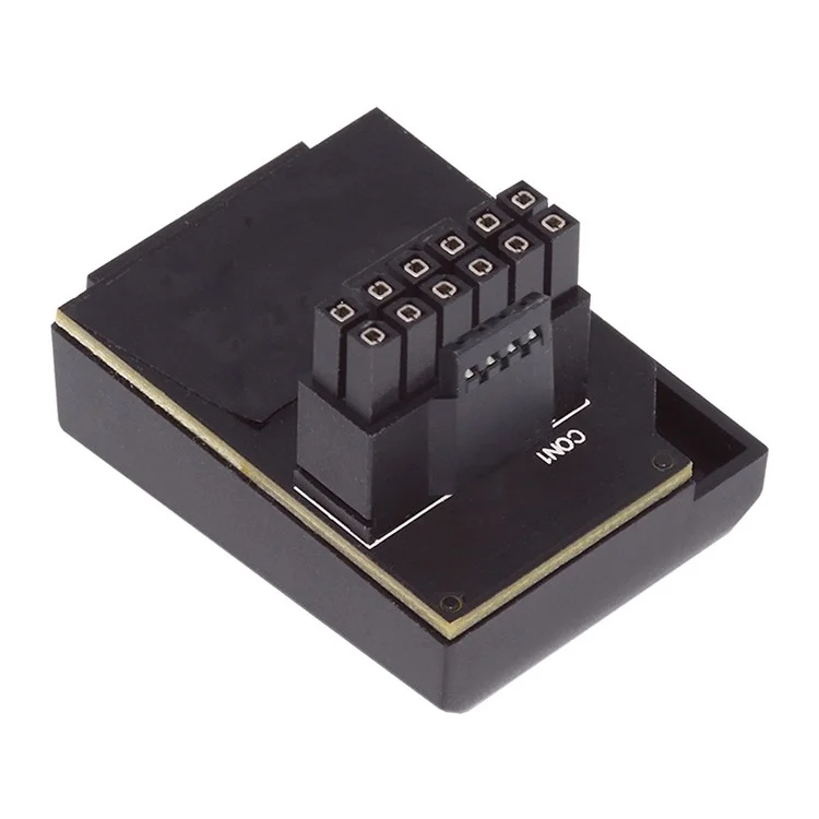 PW-047-UP 12VHPWR ATX3.0 PCI-E 5.0 Power Modular Male to Female Adapter per Scheda Grafica 16Pin 12+4P - Nero