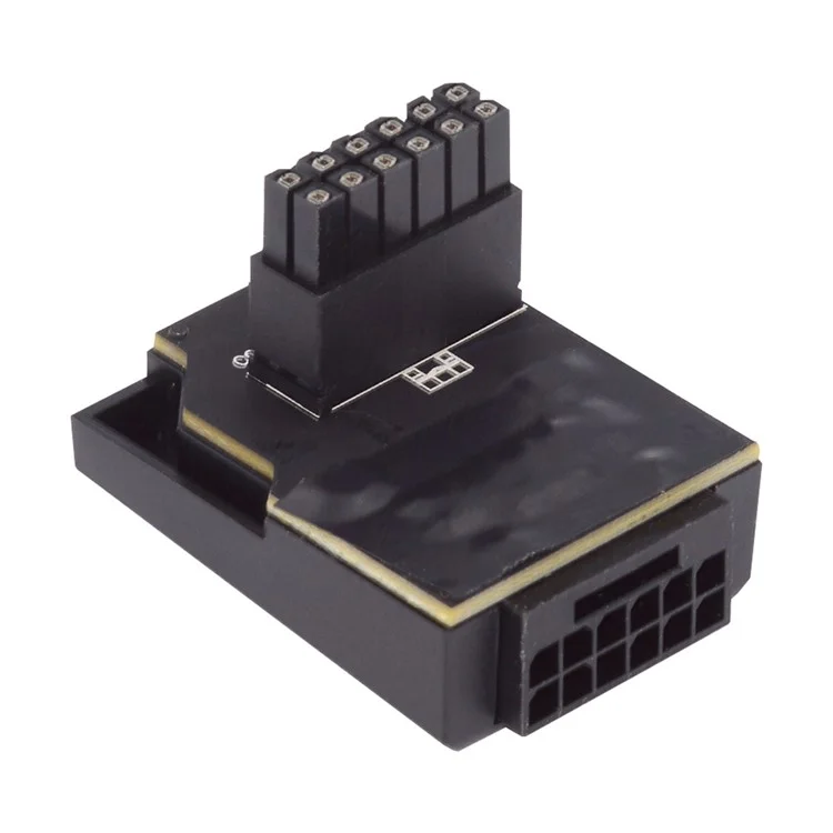 PW-047-UP 12VHPWR ATX3.0 PCI-E 5.0 Power Modular Male to Female Adapter per Scheda Grafica 16Pin 12+4P - Nero