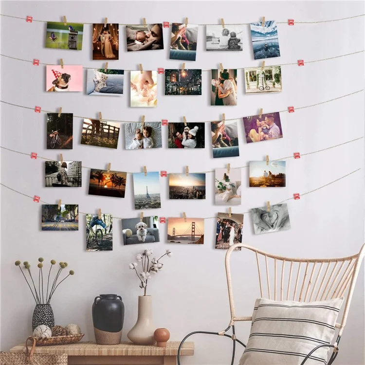 HG2392 10Pcs / Set Adhesive Cable Clips Wall Wire Clips for Cable Management Cord Wire Holders for Home, Dormitory, Office - Black
