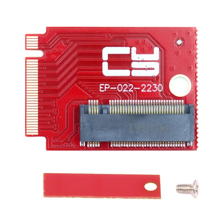 EP-022-2230MM NVME M-Key 22x30mm to 22x80mm NGFF Extension SSD Mise à niveau Adaptateur Compatible avec ROG Ally Gaming