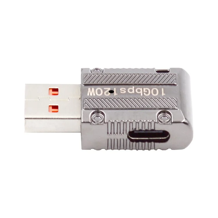 UC-029-TC003 120W 10Gbps USB 3.1 Typ C Weiblich Rechtwinklig zu USB 3.0 Typ-A Männlich Gerade Typ Stromadapter