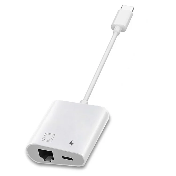 UC-155-TC006 Typ C USB-C Bis 100 Mbit / s Networking RJ45 Mit Pd-leistungsladungsadapter Für Laptop-tablet-telefon