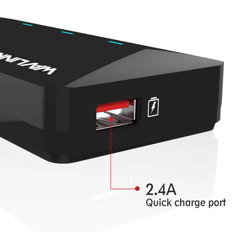 WAVLINK WL-UH3042P1 USB3.0 4-Port Hub 2.4A Fast Charging Adapter for Keyboard Mouse - AU Plug