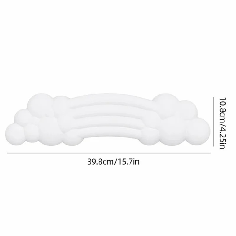 PIWIJOY PJ-01 Cloud Pad Anti-Skid Ergonomic Keyboard Wrist Support Memory Foam Wrist Rest Mat - White