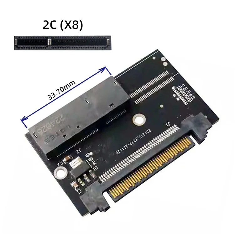 Interface SF-072-2C EDSFF-2C E1L 14 + 28p SSD à U.2 SFF-8639 Adaptateur