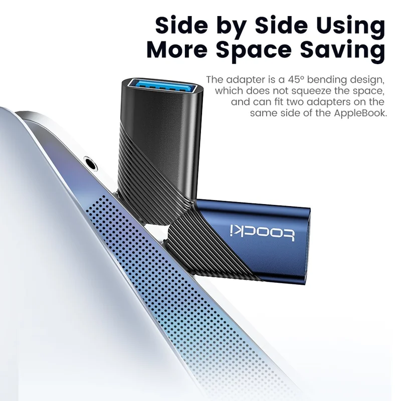 TOOCKI TQ-OTG06 Type-C Male to USB 3.0 Female Converter 5Gbps Data Adapter - Black