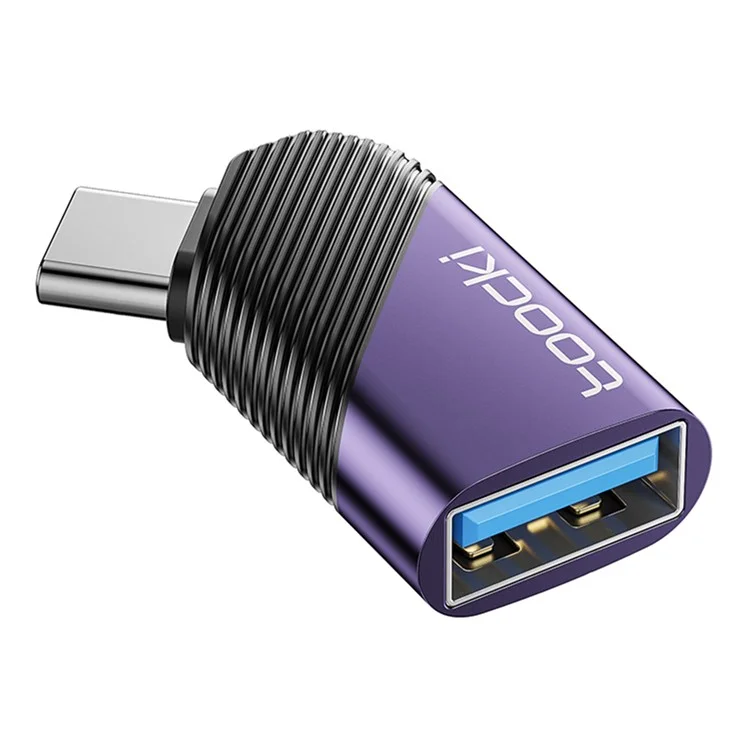 TOOCKI TQ-OTG06 Type-C Male to USB 3.0 Female Converter 5Gbps Data Adapter - Purple