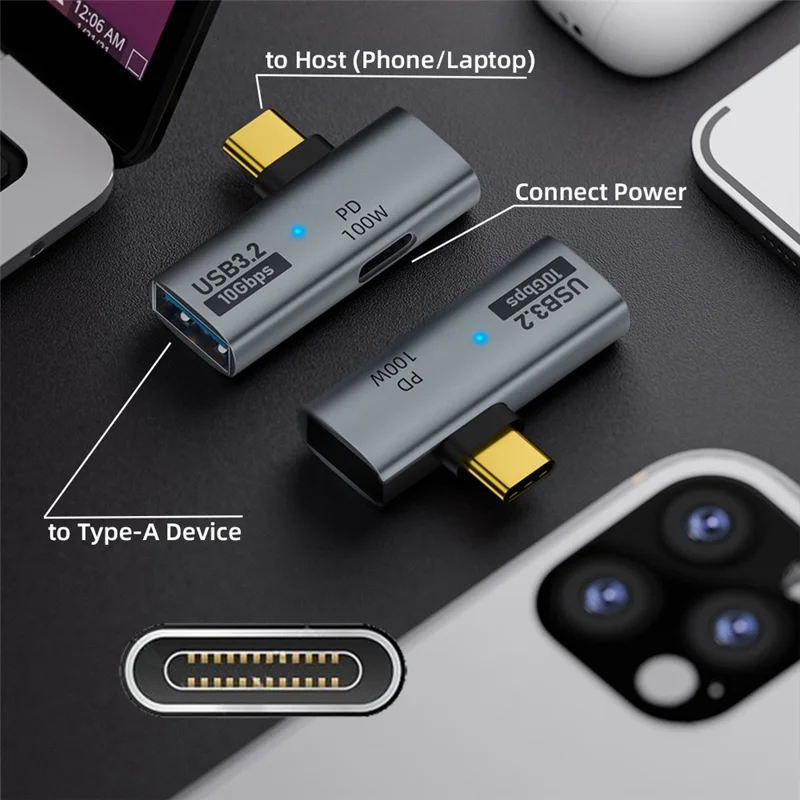 UC-035-PD 10Gbps Typ-C bis USB 3.0 Weiblich OTG 100W PD Netzteil für Laptop Tablet Telefon