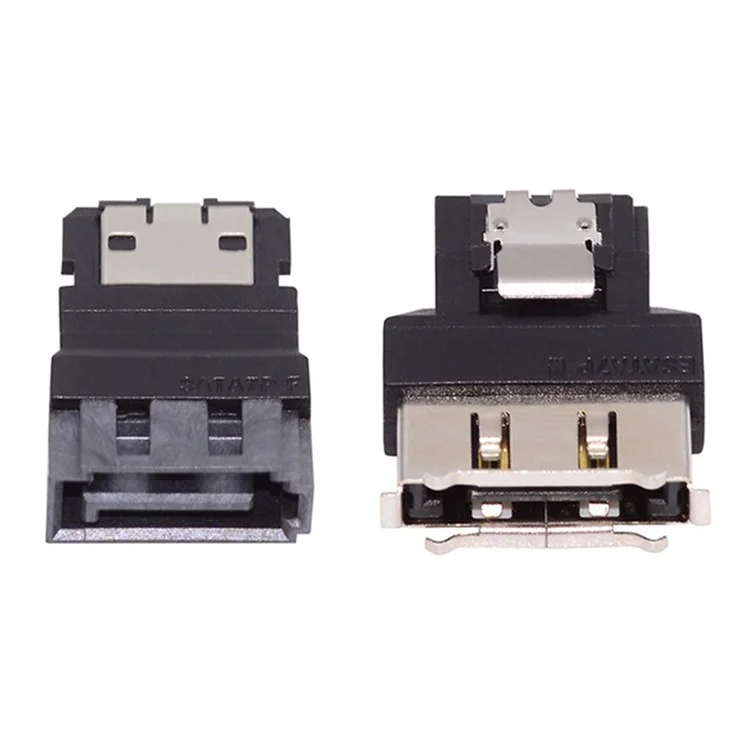 SA-082 2Peças / Conjunto SATA 7Pinos Macho para ESATA Fêmea e Adaptador Extensor ESATA Externo para SATA para Disco SSD