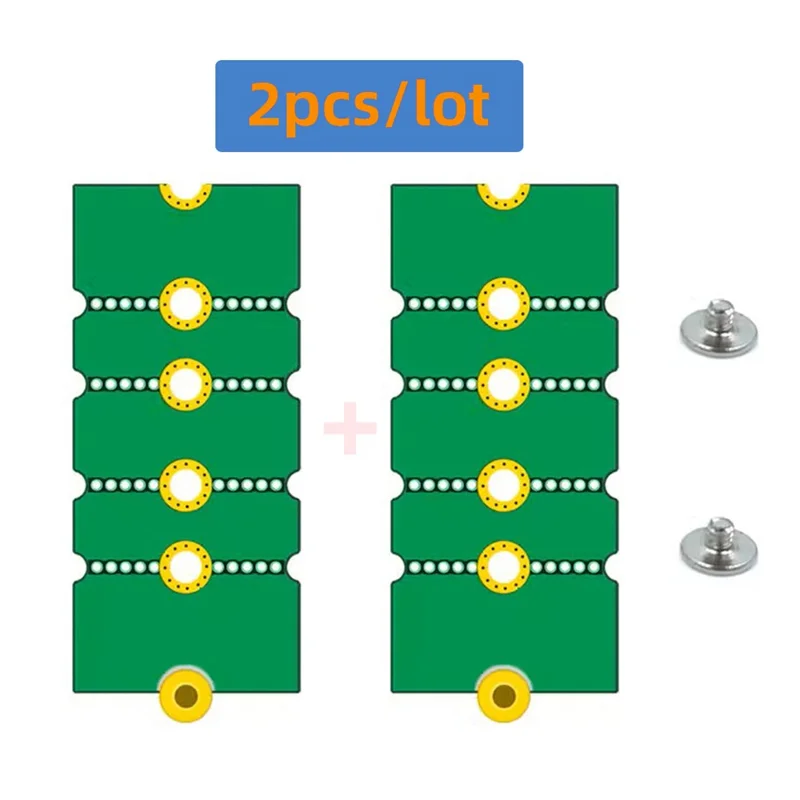 EP-031 2Pcs / Set M2 NGFF NVME M.2 Adaptador Estendido Transferência 2230 2242 2260 2280 Mudar para Tamanho Longo SSD