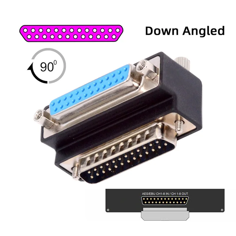 DB-008-DN DB-25PIN Вниз по 90-градусным Угловым 25-контактным.