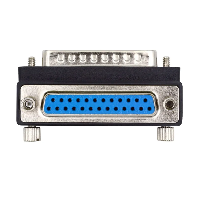 DB-008-DN DB-25PIN Down 90-Degree Angled 25-Pin DSUB Male Screw to Female Nut Connector