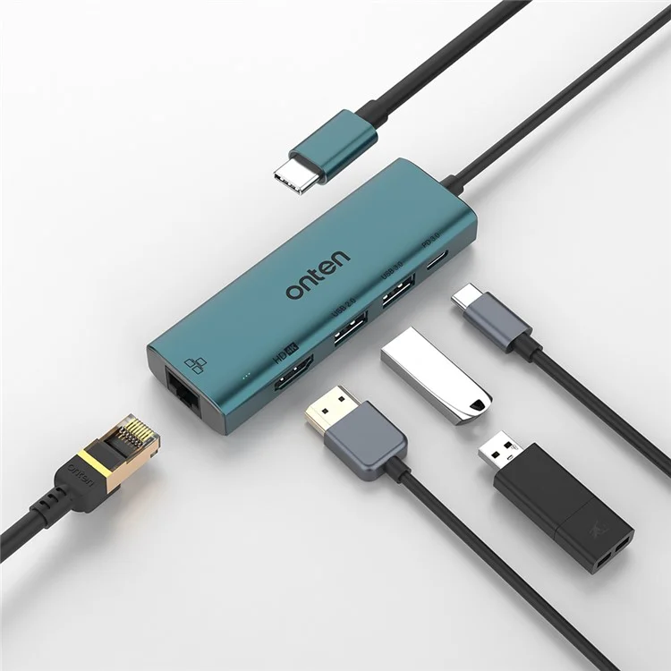 Auf UC122 5-in-1 Usb-c-hub-multi-port-adapter USB-C zu USB3.0 +usb2.0-karten-slots-adapter