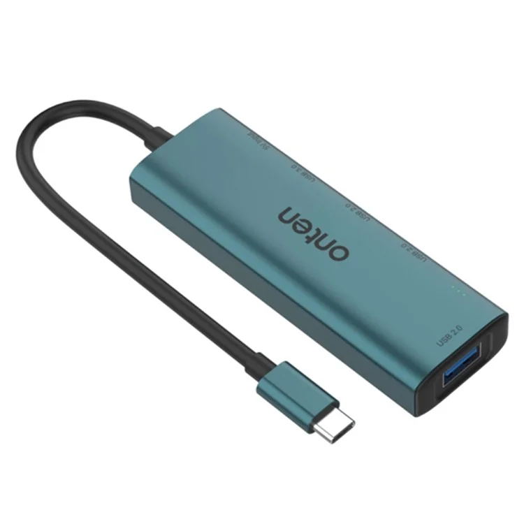 ONTEN UC119 5-en-1 USB-C vers USB3.0 + 3xUSB2.0 + Adaptateur d'entrée USB-C Concentrateur USB