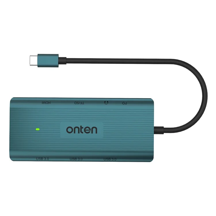 Onten UC961 9-в-1 Тип-c до Usb3.0*3+hd+sd+tf+jack+pd 3.0+RJ45 USB Docking Station