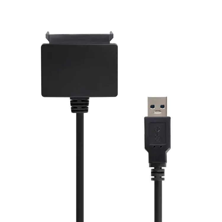 Schwarzes ABS-Kunststoff-SATA-auf-USB-3.0-Adapterkabel für 2,5-Zoll-Festplatte SSD-Datentransfer