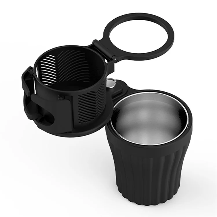 Suporte Para Copos de Rotação Do Carro ABS+Organizador de Garrafa de Aço Inoxidável Para Condução Conveniente